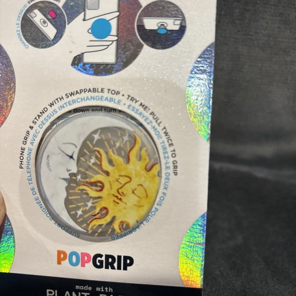 PopSockets‎ PopGrip Premium Phone Grip & Stand - Translucent Sun And Moon